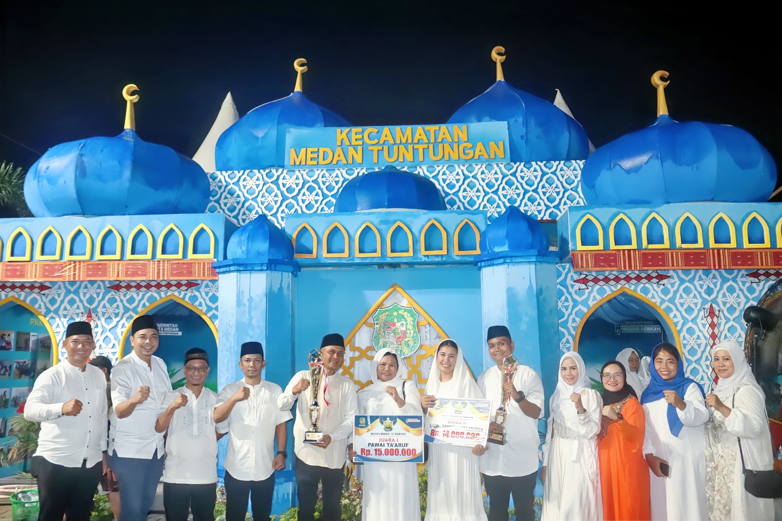 Penutupan MTQ Kota Medan Ke- 57 Kecamatan Medan Tuntungan Raih Juara I Pawai Ta'aruf
